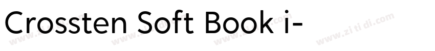 Crossten Soft Book i字体转换